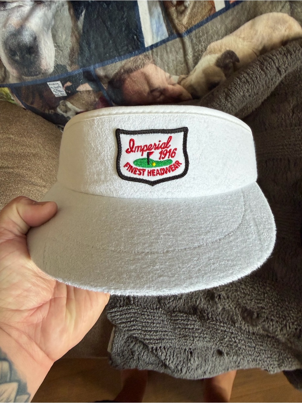 Imperial Finest Headwear White Visor